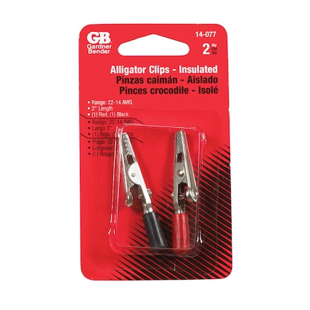 Gardner Bender Gardner Bender Alligator Clips 2 pk 14-077